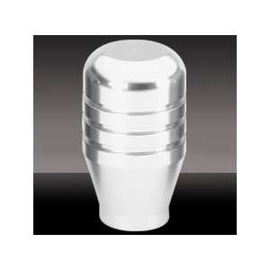 Pilot PM132S Manual Shift Knob   Silver Anodized Grooved 