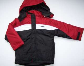REEBOK Size 4 or 5/6 Boys Winter Jacket Coat NEW 3 in 1  