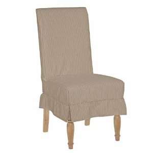   Homecoming Vintage Pine Slip Cover Chair   33 065