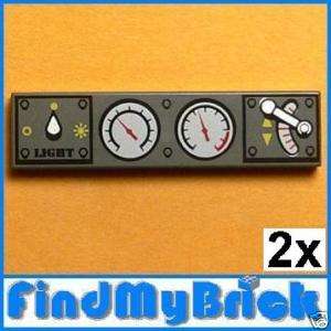 U223B Lego 2x Tile 1x4 Dials Train Throttle Control NEW  