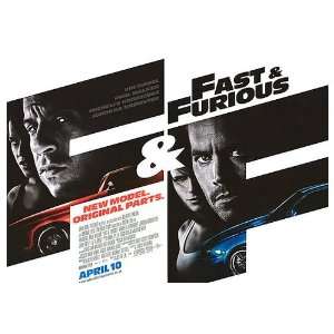  Fast and Furious Original Movie Poster, 40 x 30 (2009 