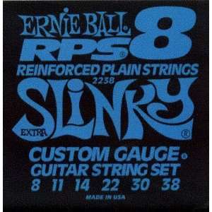Ernie Ball Electric Guitar   Reinforced Plain Strings Extra Slinky 