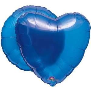    18 Sapphire Blue Heart   Shaped Balloon