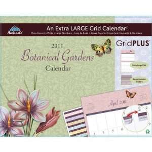   Gardens Grid Plus 2011 Wall Calendar 14 X 11