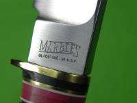 US 2000 MARBLES MARLIN CAMPCRAFT STAG HANDLE HUNTING KNIFE GLADSTONE 