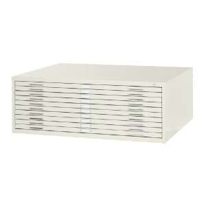 Safco 10 Drawer Steel Flat File, 42 x 30 White 