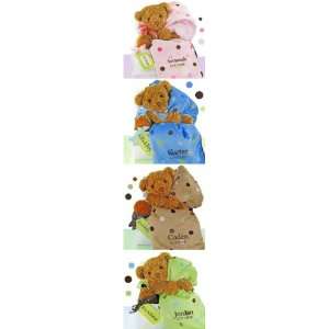  Bear Essentials Polka Dot Personalized Gift Set (4 Colors) Baby