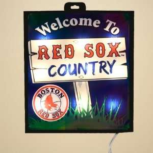  Boston Red Sox Light Up Wall/Window Sign Sports 