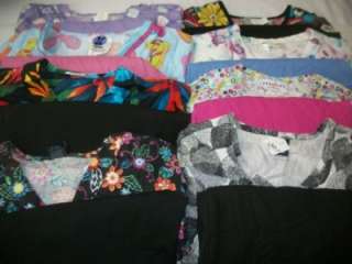 Medical Dental Scrubs Lot of 8 Printed Outfits Sets Size SMALL S SM 