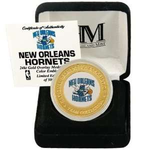  New Orleans Hornets 24Kt Gold Team Mint Coin Sports 