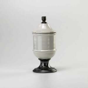  Cyan Lighting 02328 Small Ceramic Urn, Glossy White Finish 