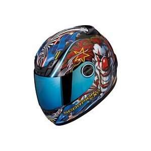  SCORPION EXO 400 SHOW TIME HELMET (X SMALL) (RED 