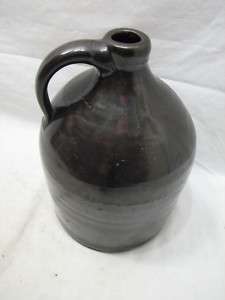 SMALL BROWN COWDEN WHISKEY JUG POTTERY STONEWARE PA  