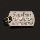 engraved stainless steel pet dog cat name id tag returns