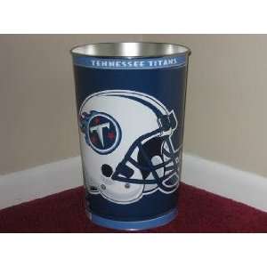  TENNESSEE TITANS 15 Tall Tapered WASTEBASKET / GARBAGE 