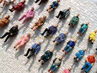 30 pcs All Seated Figures O scale 148 Painted People  