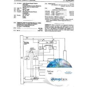 NEW Patent CD for ADDITION CIRCUIT FOR THE DIGITAL CODES GENERATED IN 