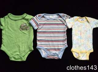   BOY Newborn Infant 0 3 3 months SPRING SUMMER Onesies CLOTHES LOT 65pc
