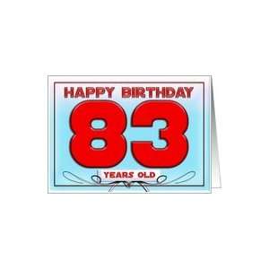  Happy birthday   83 years old Card Toys & Games