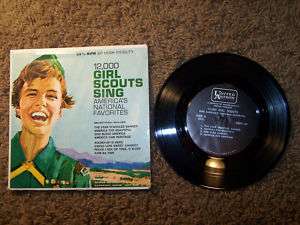 1965 12000 Girl Scouts Sing America 33 rpm 7 EP Record  