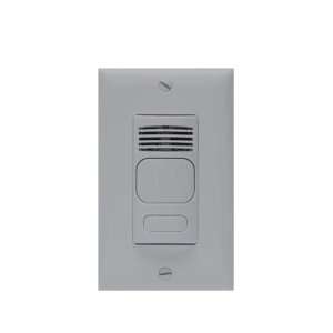   Infrared and Ultrasonic Occupancy Sensor with Manual Override, Gray