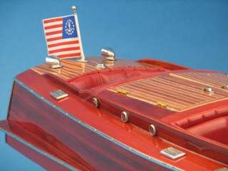 Chris Craft Runabout 33 wooden model speedboat replica  