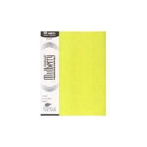  Pulsar Mulberry Paper Pack 8.5x11 Yellow Arts, Crafts 