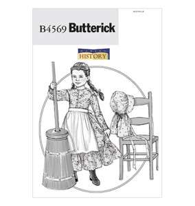 Butterick 4569 Girls Colonial Costume Pattern  