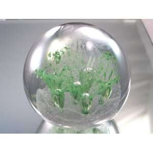   Design Glass Art Random Bubble Paperweight PW 265 Furniture & Decor
