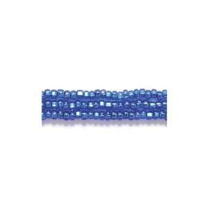   Czech Seed Bead, Silver Lined Dark Sapphire, Size 11/0 Arts, Crafts