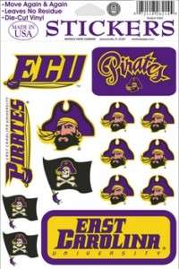 14 East Carolina Pirates Decal Stickers Sheet Football 072118262144 