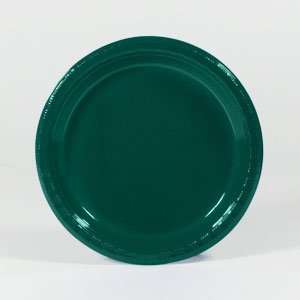    9 Hunter Green Plastic Plate 240 / CS