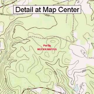   Map   Purdy, Virginia (Folded/Waterproof)