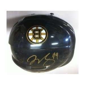 Rich Peverley Boston Bruins signed Bruins mini helmet   Autographed 