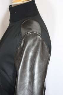 Mint Womens NEIL BARRETT Leather Wool Rayon Jacket SML  