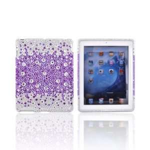   Silver Splash Bling Hard Plastic Case Cover For Apple iPad 2 2nd Gen