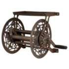   Wall Mounted Garden Hose Reel With 125 Foot Capacity   Antique Finish