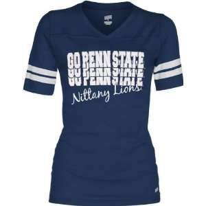  Penn State Nittany Lions Womens Navy Football Jersey T 