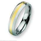FindingKing Titanium 14K Gold 5mm Mens Wedding Ring Band Size 11