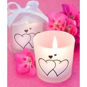  Favor Saver Collection snuggling heart themed candles 