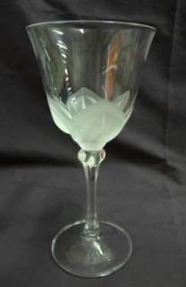 CRIS DARQUES/DURAND FLORENCE CRYSTAL FROSTED WATER GOBLET  