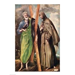  SS. Andrew and Francis of Assisi   Poster by El Greco 
