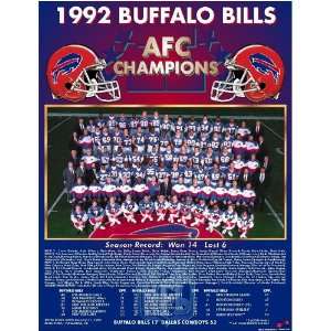  Buffalo Bills    AFC Champs 1992 Buffalo Bills    11 x 13 