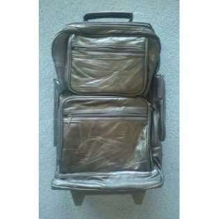 Staples Genuine Leather 20 Upright Luggage Case 