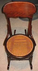 Antique Childrens Rocking Chair   Solid Wood   Local Pickup Only 