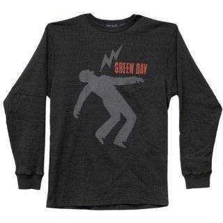 Green Day   Lightning Guy Thermal Long Sleeve T Shirt by Old 
