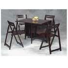 Linon Home Decor Products 5 pcs Drop Leaf Table Set   Solid Beechwood 
