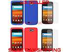   & Blue Silicone Soft Gel Cases + 2 LCD Covers Samsung Exhibit 2 T679