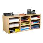 Venture Horizon Desk Organizer   9 Compartment   Maple