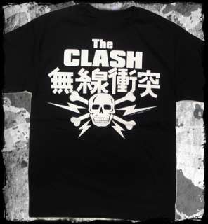 The Clash japanese skull t shirt   punk rock strummer  